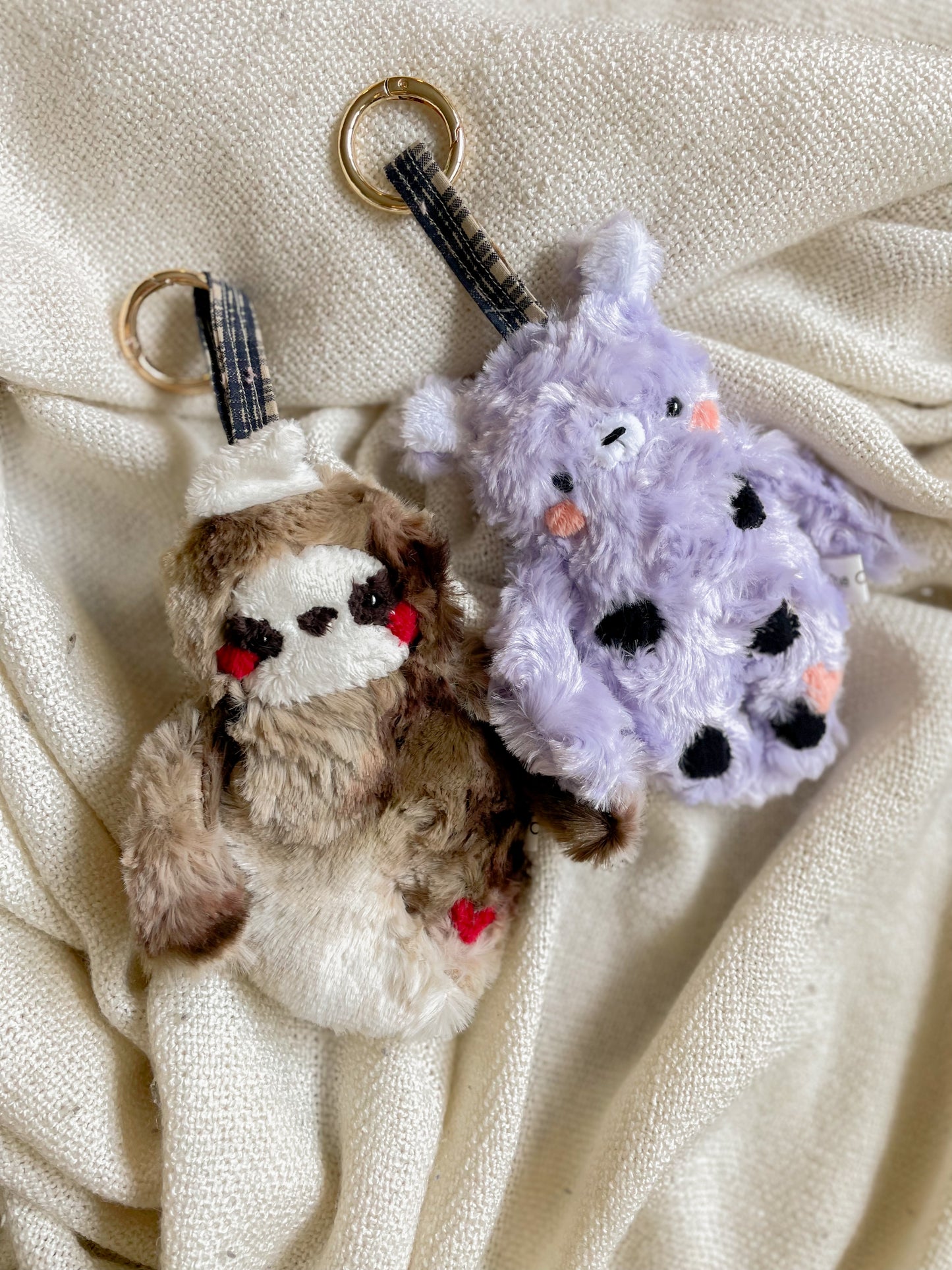 Taro Boba Tea Bear Plush Pendant