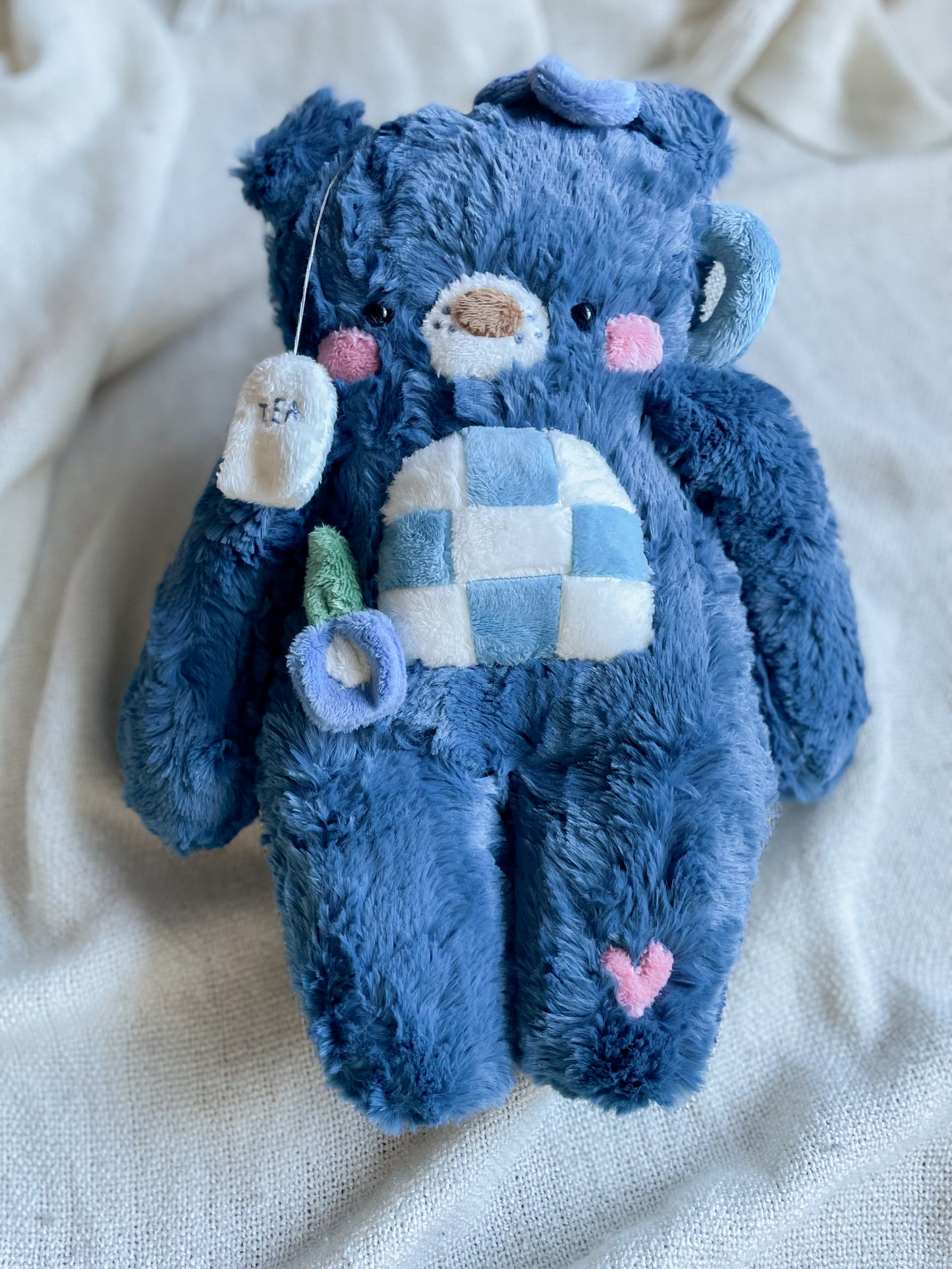 Bea the Butterfly Pea Flower Tea Bear (OOAK)