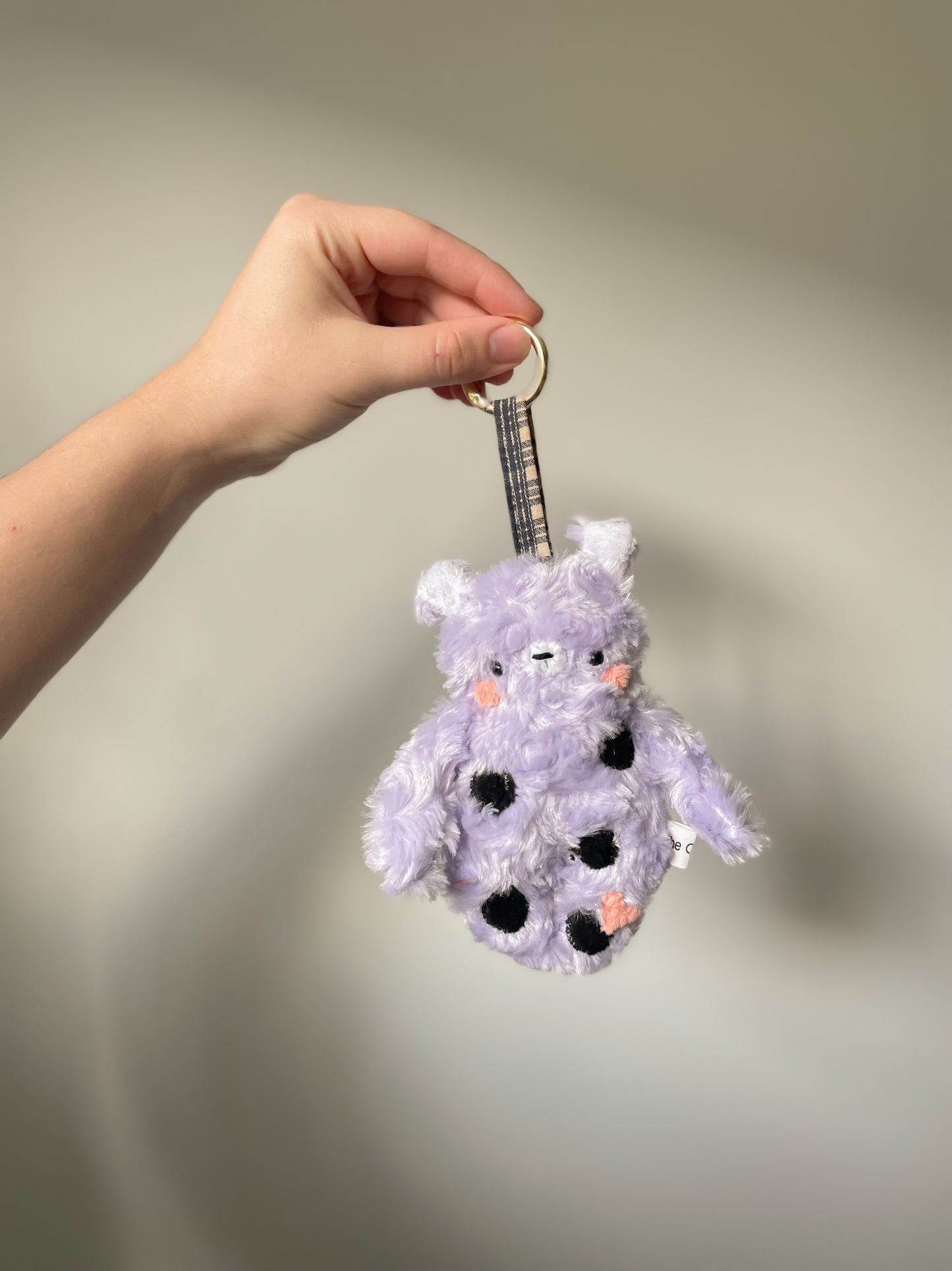 Taro Boba Tea Bear Plush Pendant
