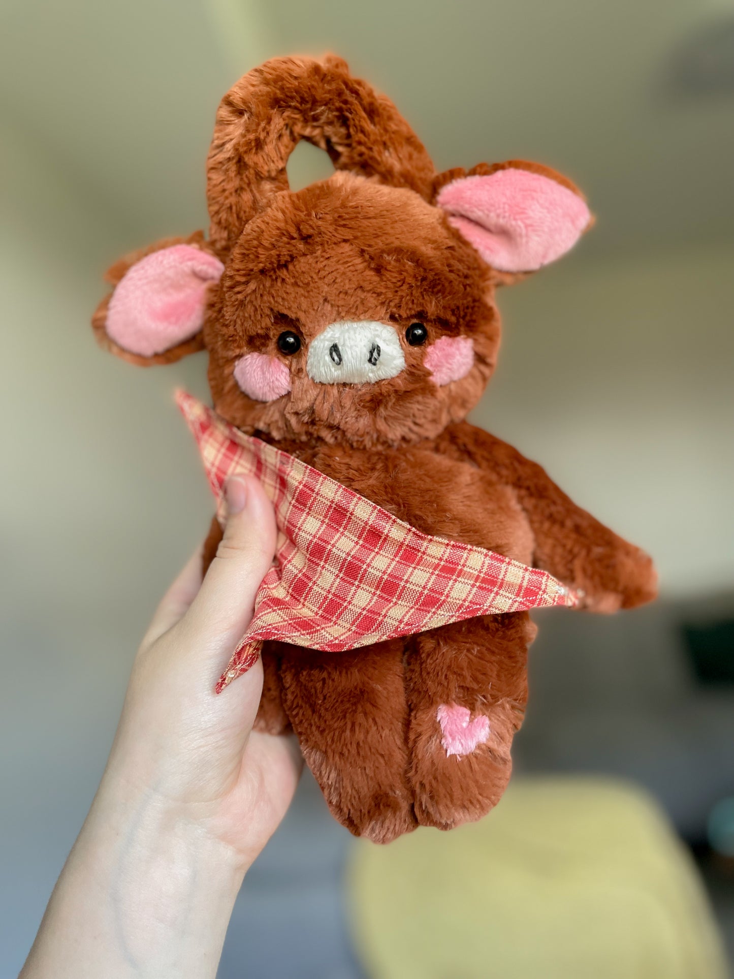 Beatrice the Picnic Basket Cow (OOAK)