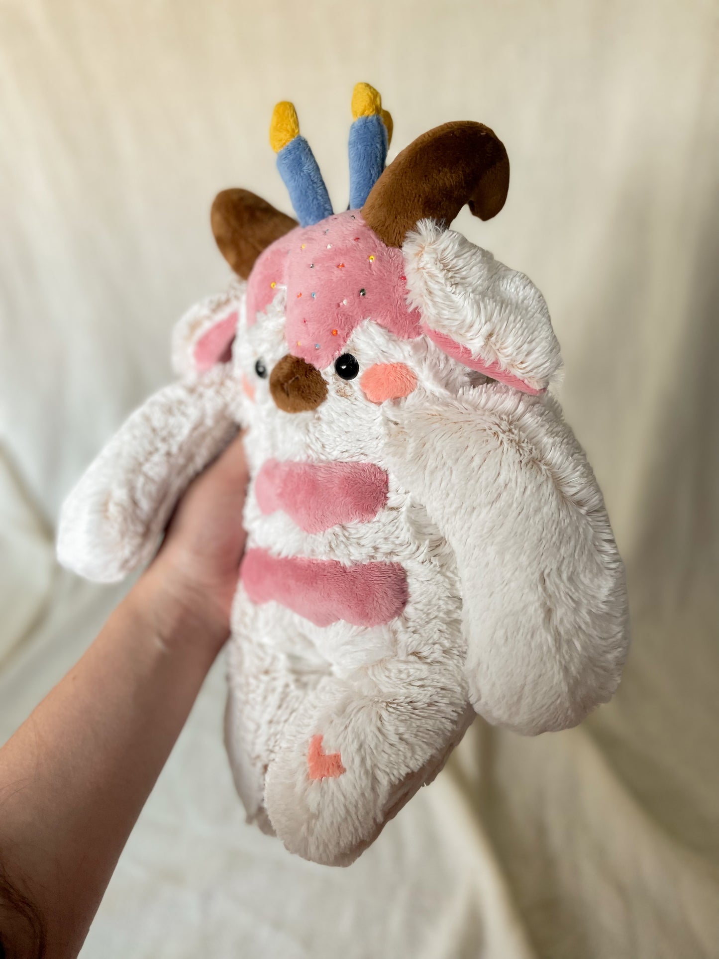 Meringue the Birthday Cake Goat (Special edition OOAK)