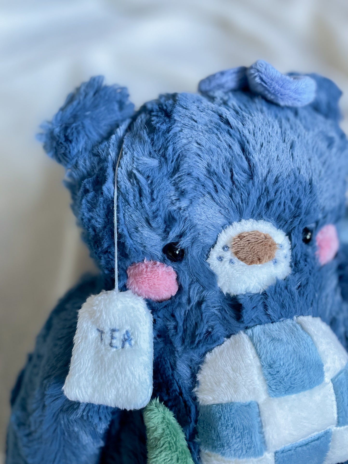 Bea the Butterfly Pea Flower Tea Bear (OOAK)