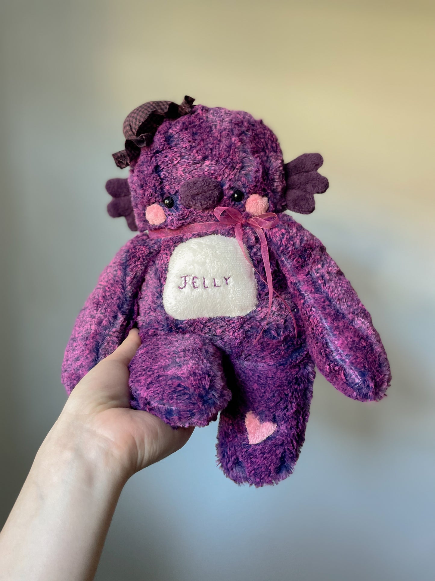 Jelly the Grape Jelly Pufferfish (OOAK)