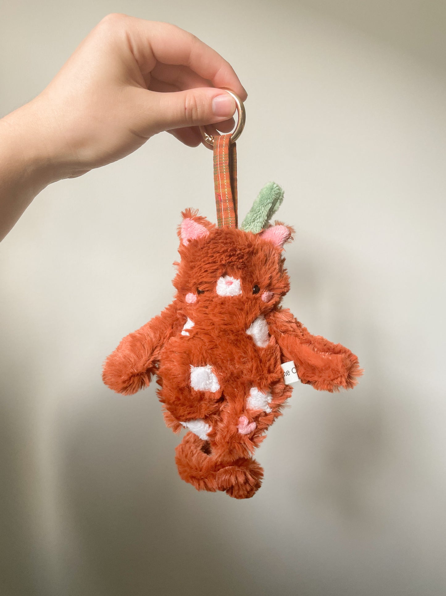 Caramel Iced Coffee Cat Plush Pendant