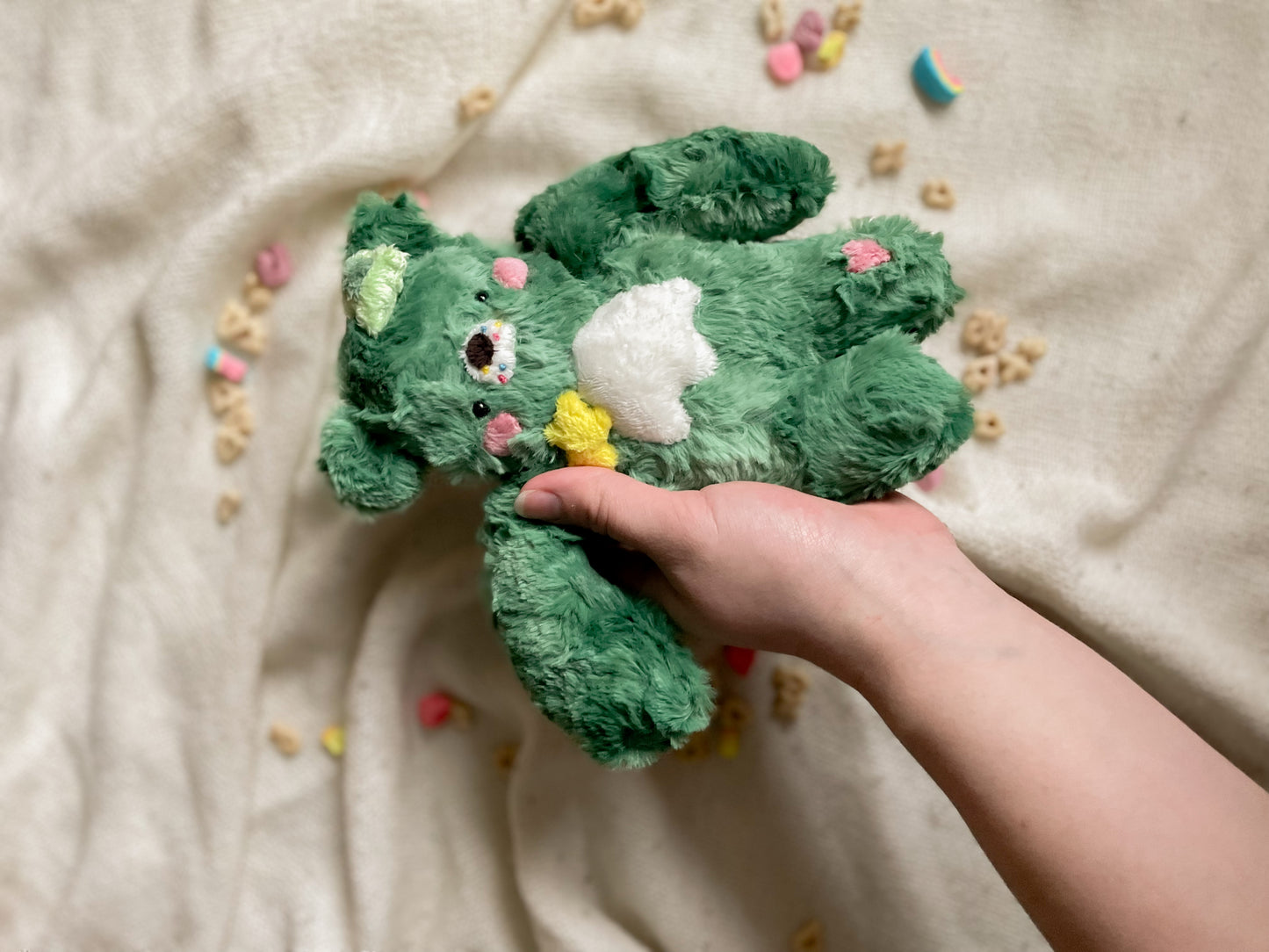 ST. PATRICK’S DAY EXCLUSIVE 🍀 Patrick the Lucky Charms Teddy Bear (OOAK)