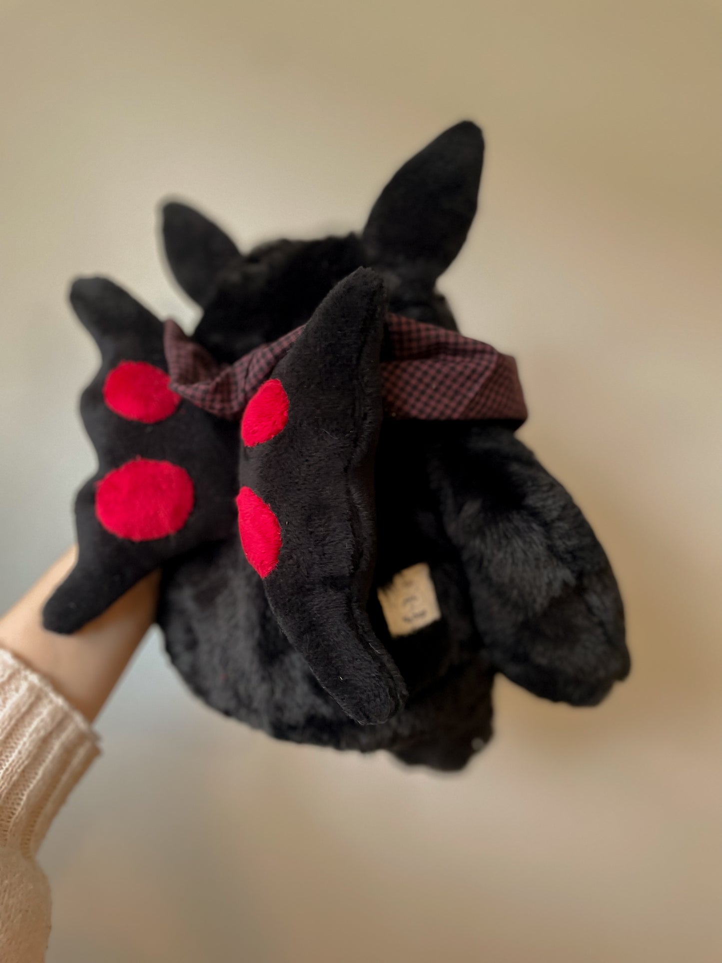 Ash the Mothman Plush (OOAK)