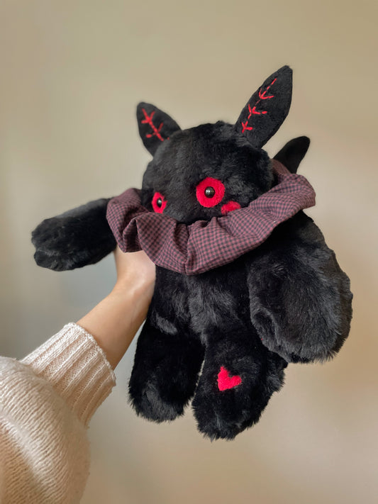 Ash the Mothman Plush (OOAK)