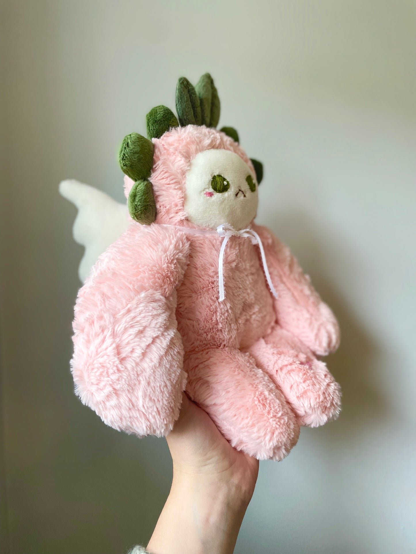 Gwendolyn the Peach Fairy Axolotl (OOAK)