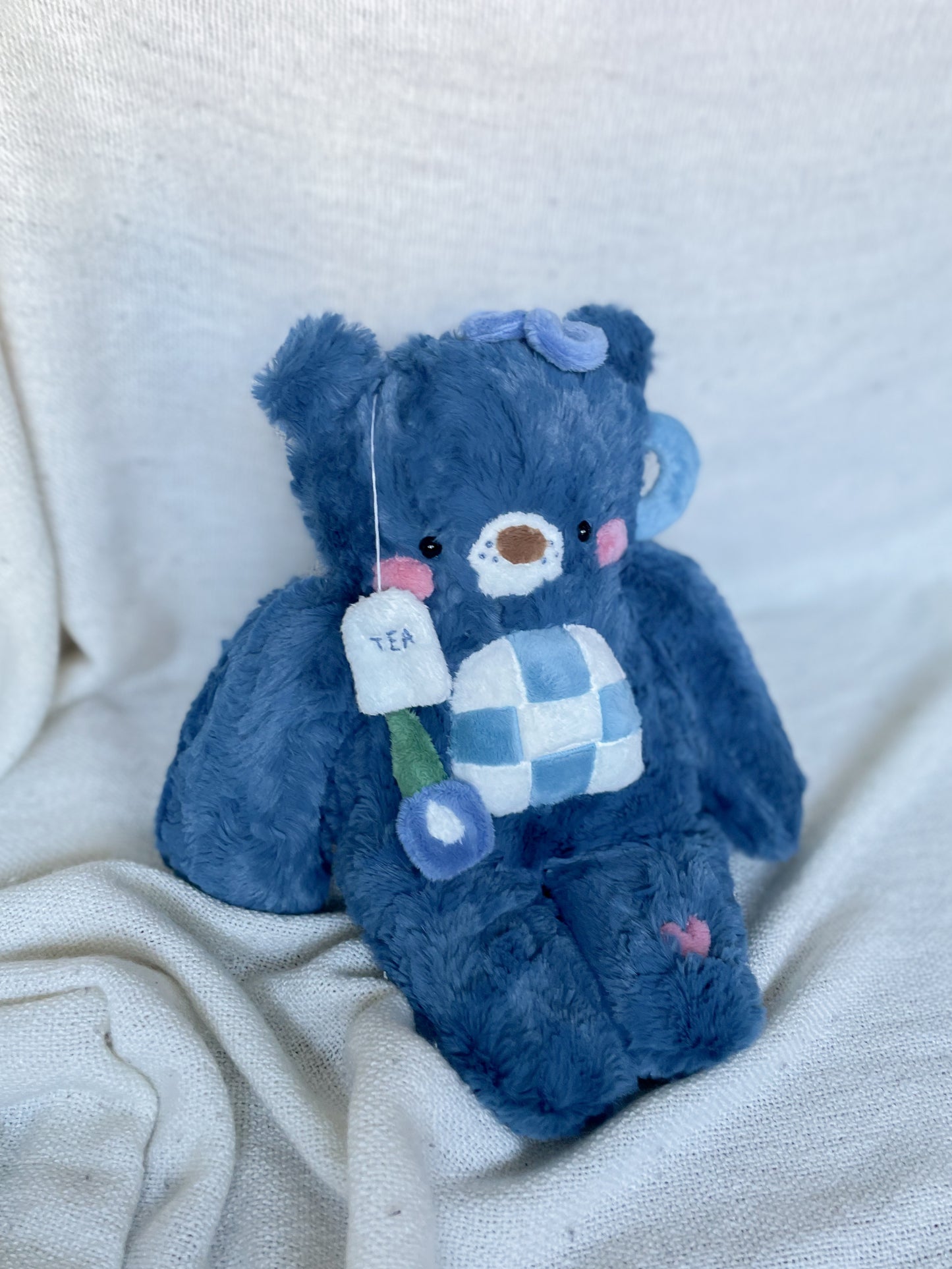 Bea the Butterfly Pea Flower Tea Bear (OOAK)