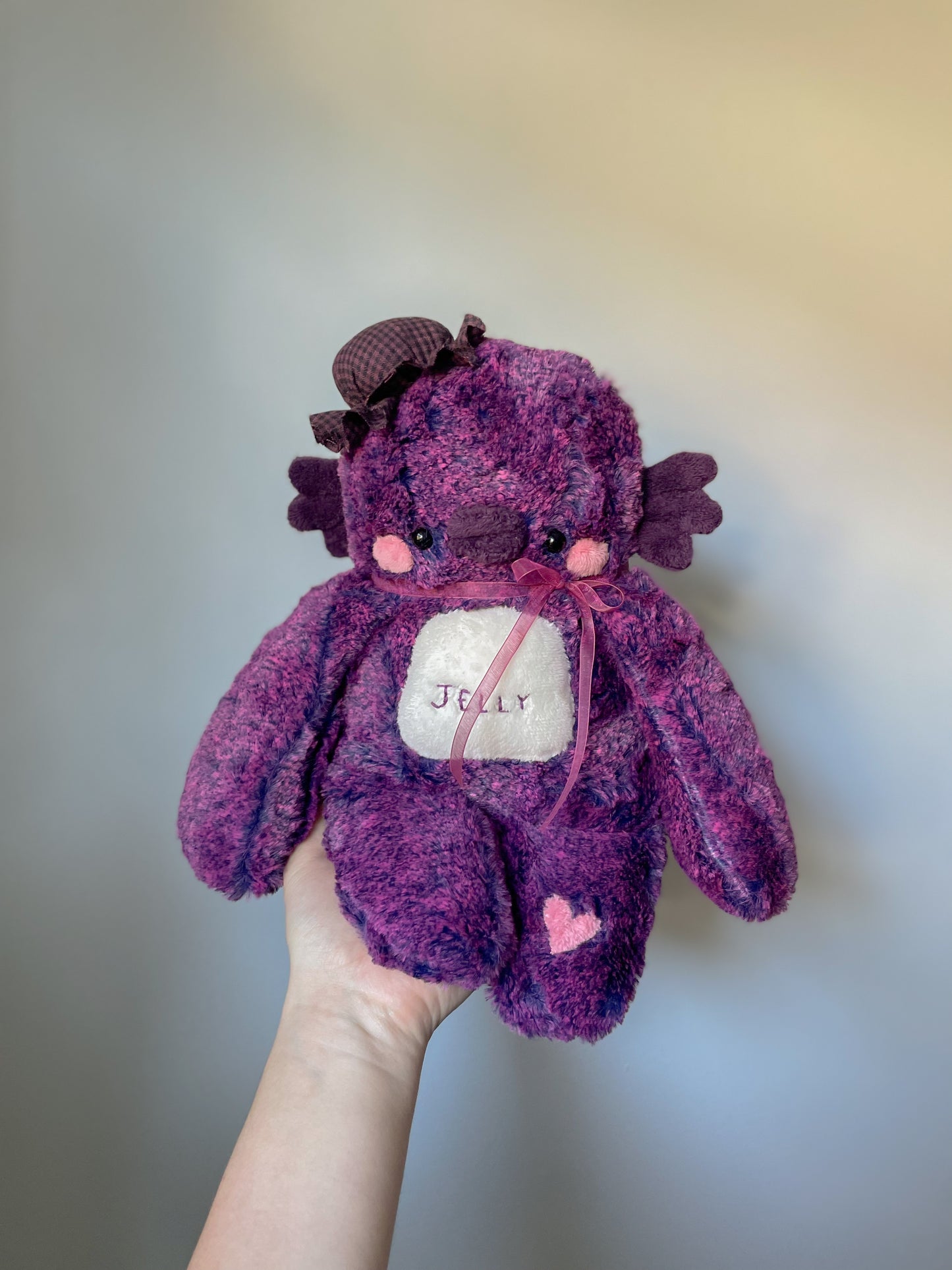 Jelly the Grape Jelly Pufferfish (OOAK)