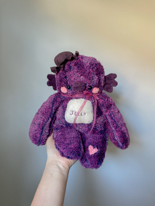 Jelly the Grape Jelly Pufferfish (OOAK)