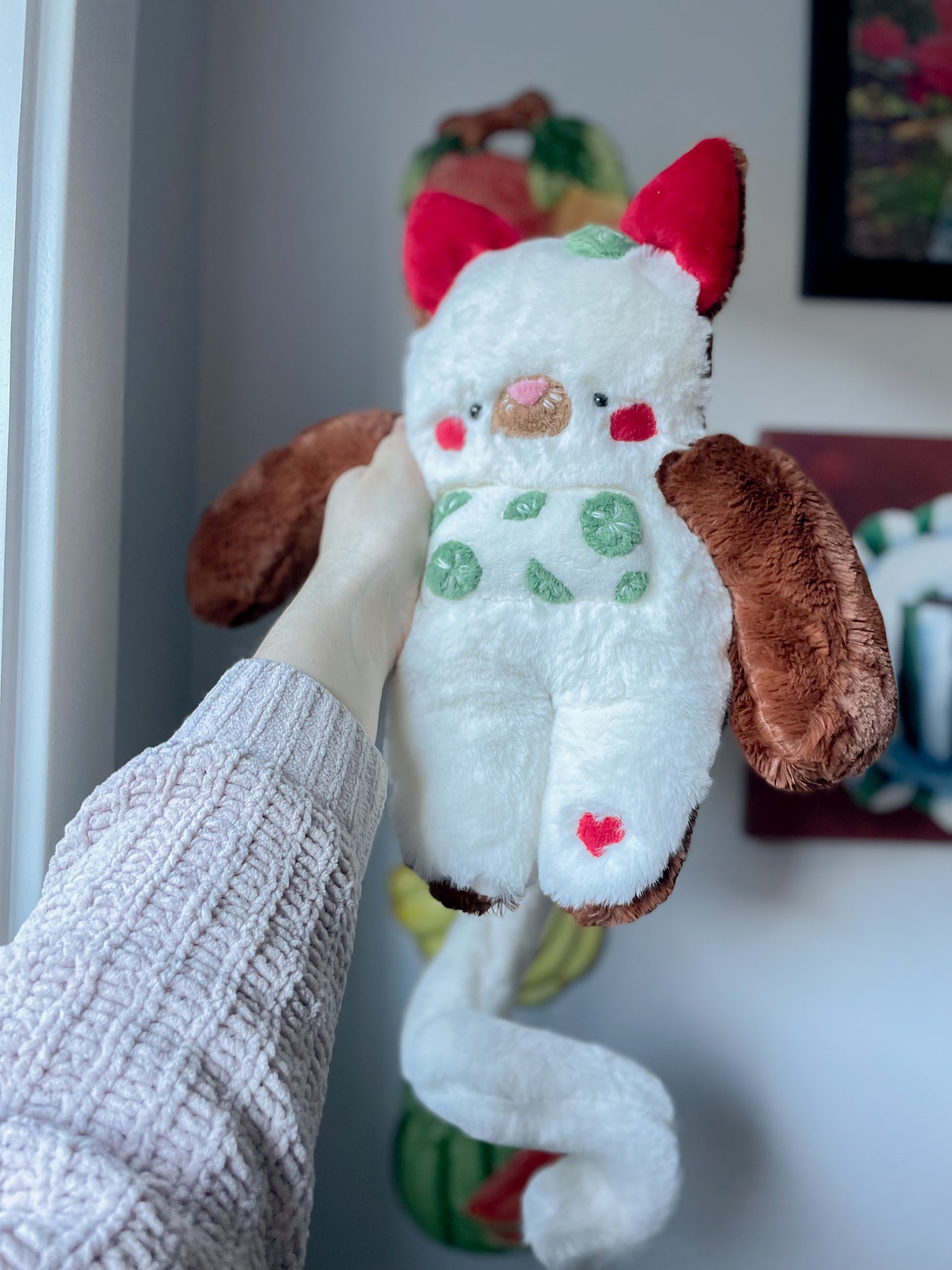 Charlie the Cucumber Sandwich Cat Plush (OOAK)