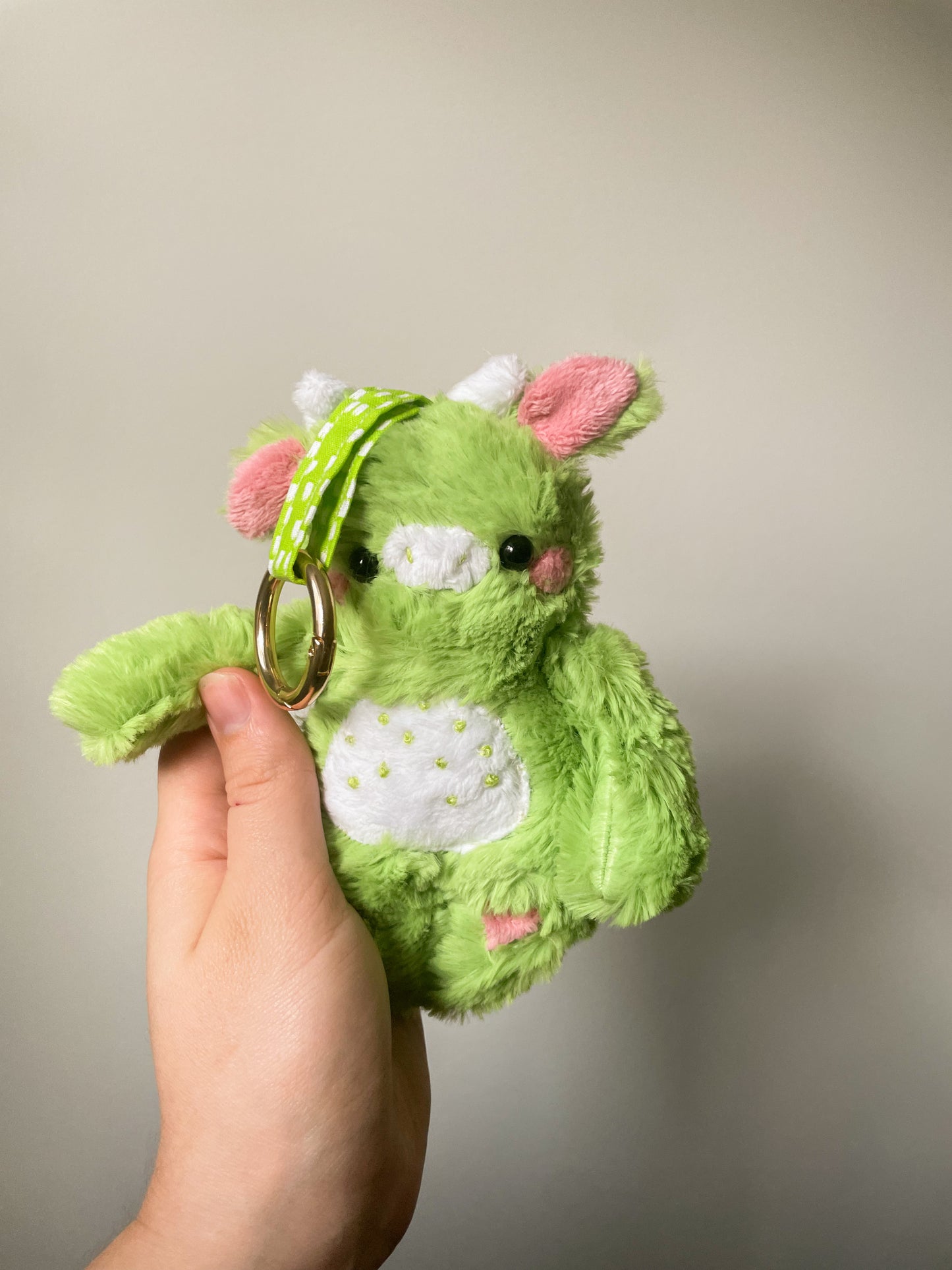 Matcha Cow Plush Pendant