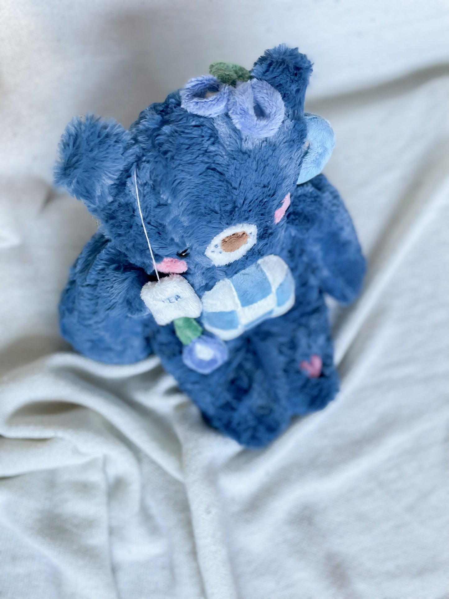 Bea the Butterfly Pea Flower Tea Bear (OOAK)