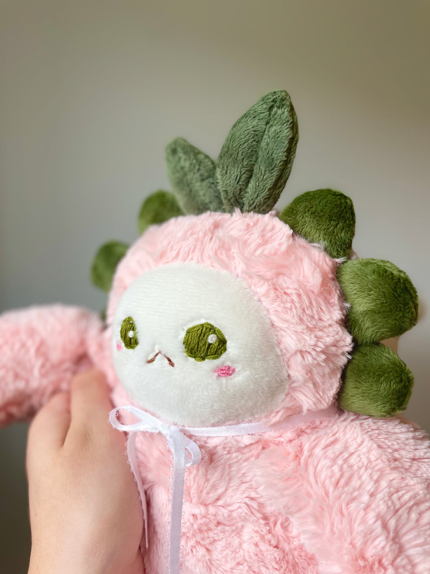 Gwendolyn the Peach Fairy Axolotl (OOAK)