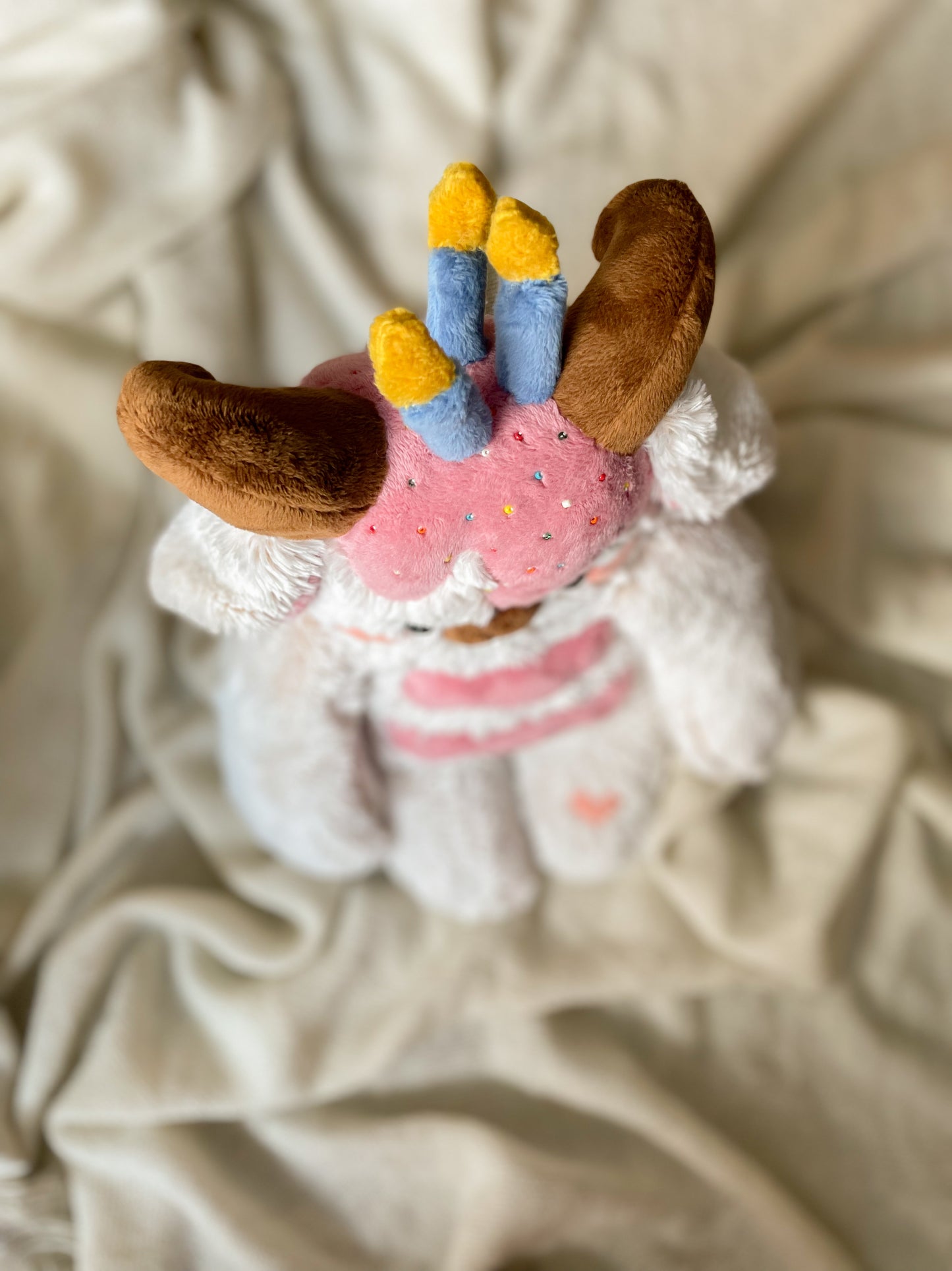 Meringue the Birthday Cake Goat (Special edition OOAK)