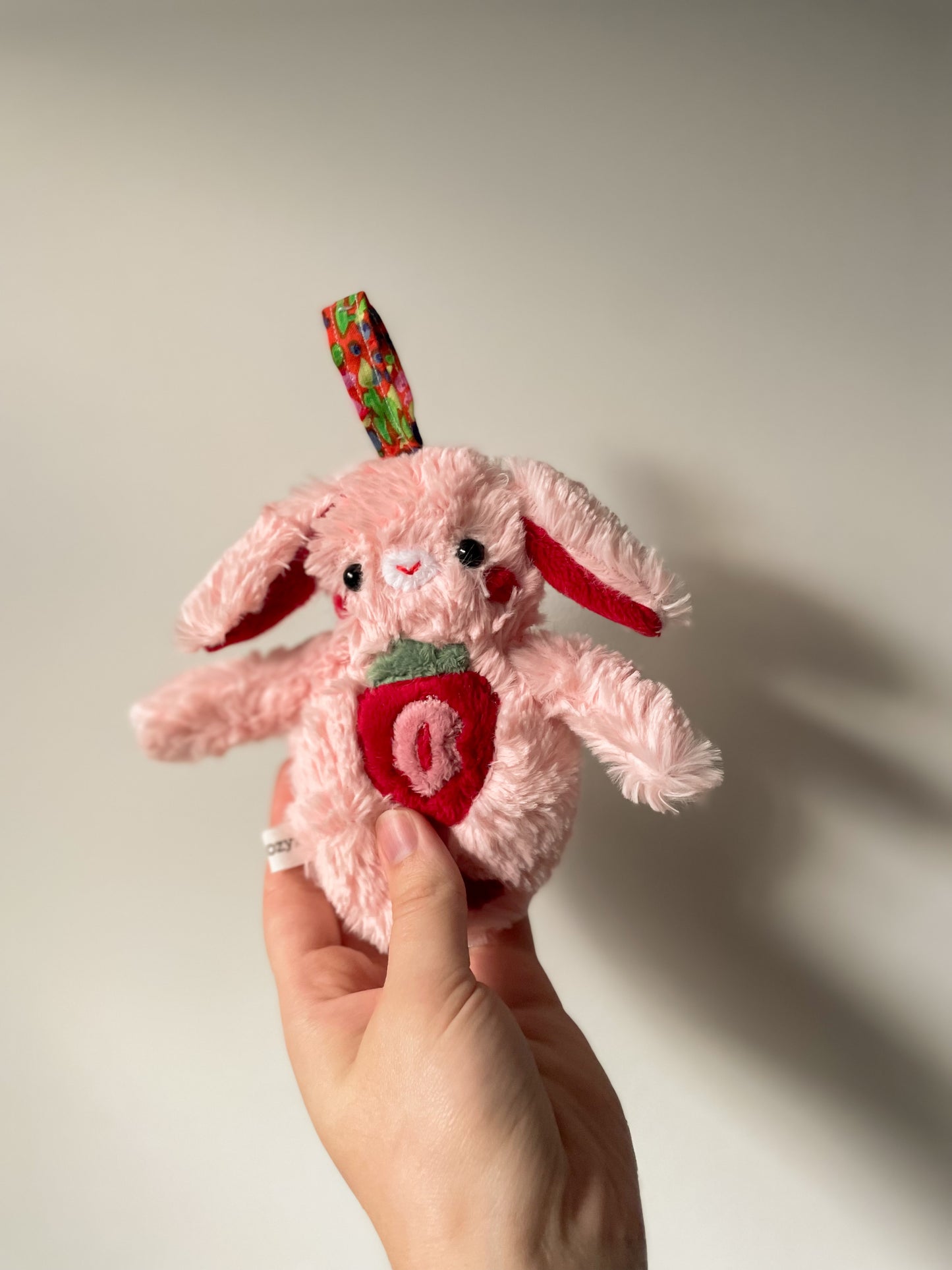 Pink Drink Bunny Plush Pendant