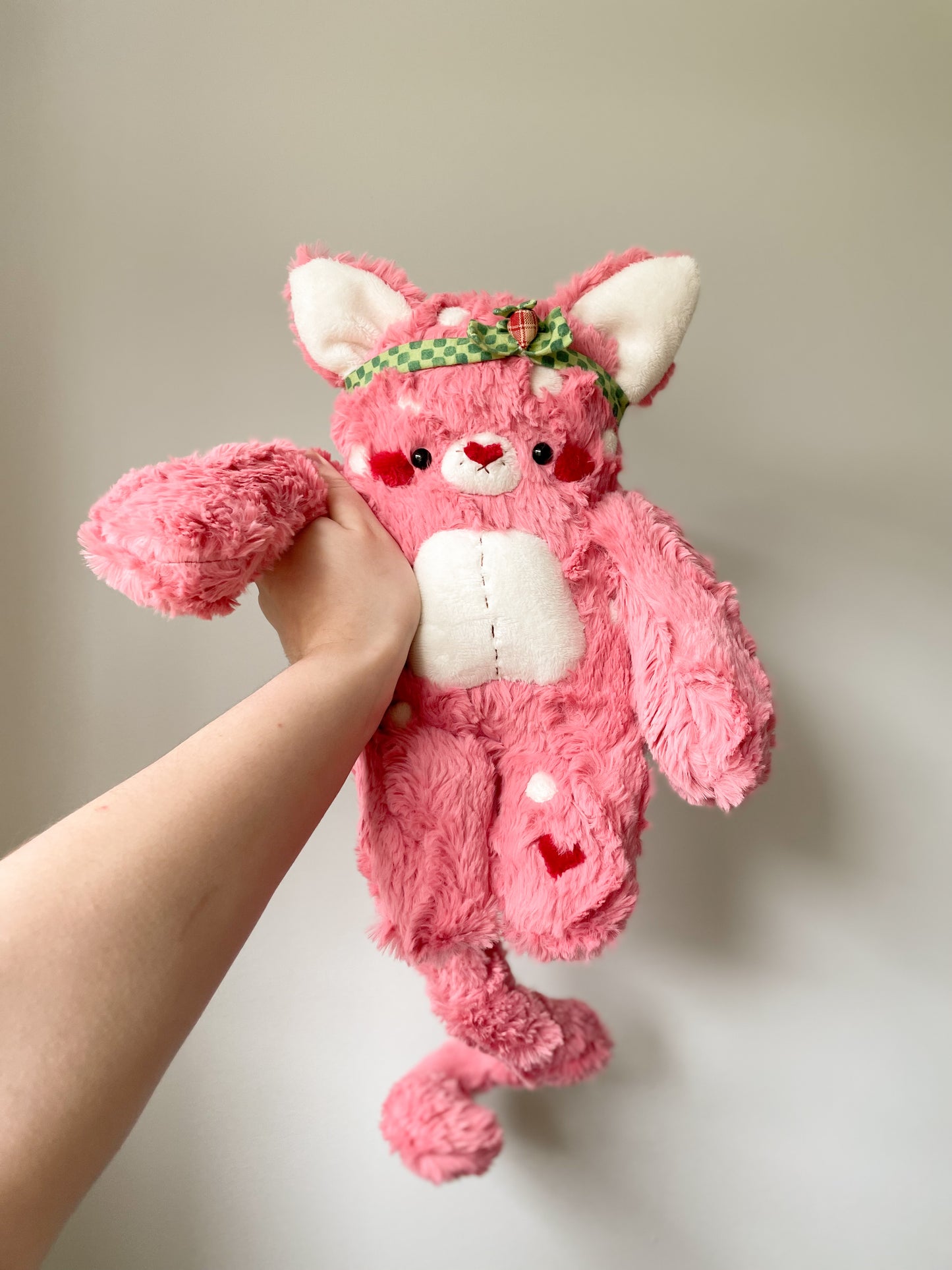 Custard the Strawberry Shortcake Cat (OOAK)