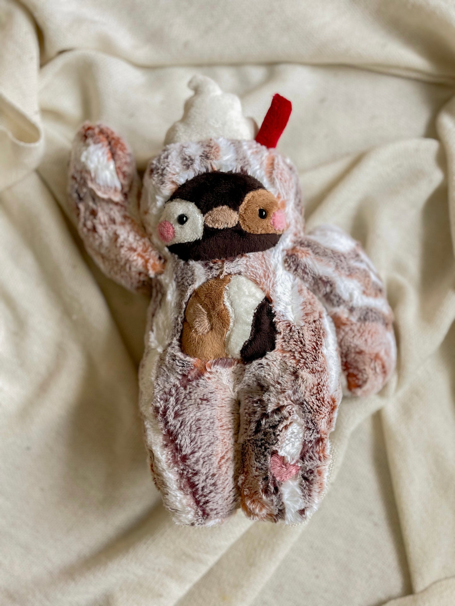 Reese the Chocolate Peanut Butter Milkshake Sloth (OOAK)