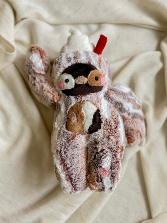 Reese the Chocolate Peanut Butter Milkshake Sloth (OOAK)