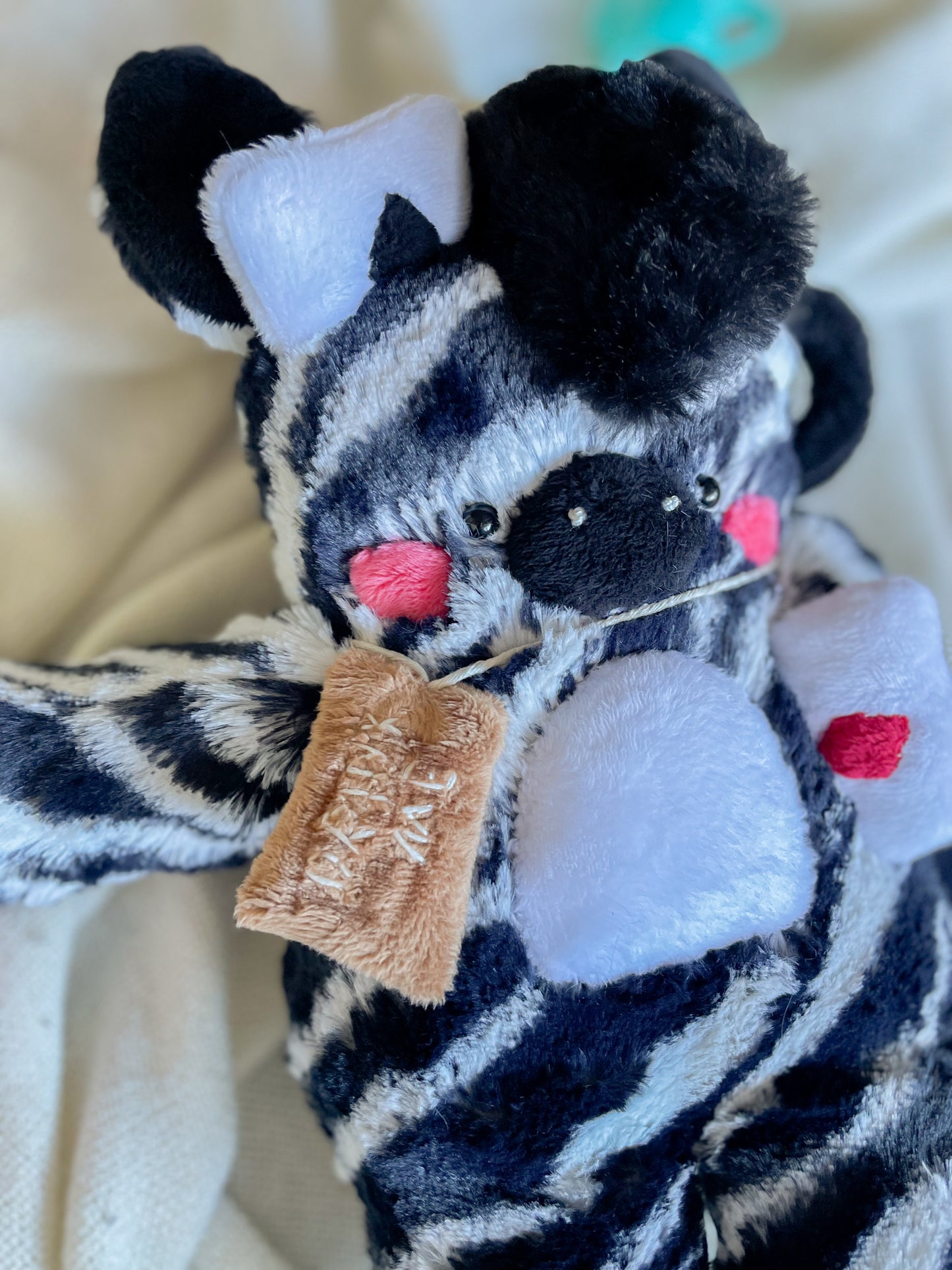 Alice the “Mad Tea Party” Zebra Plush (OOAK)