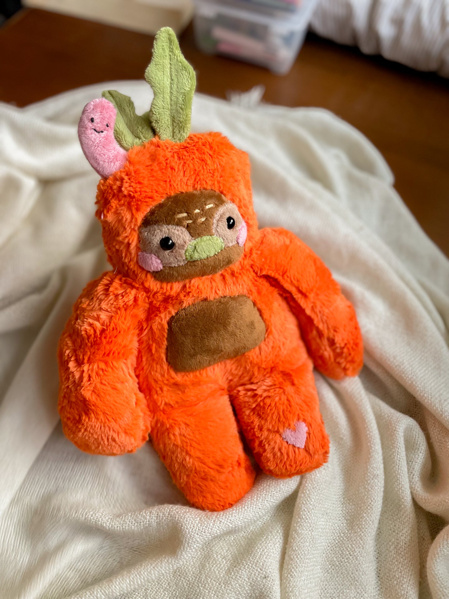 Charlie the Carrot Sloth(OOAK)