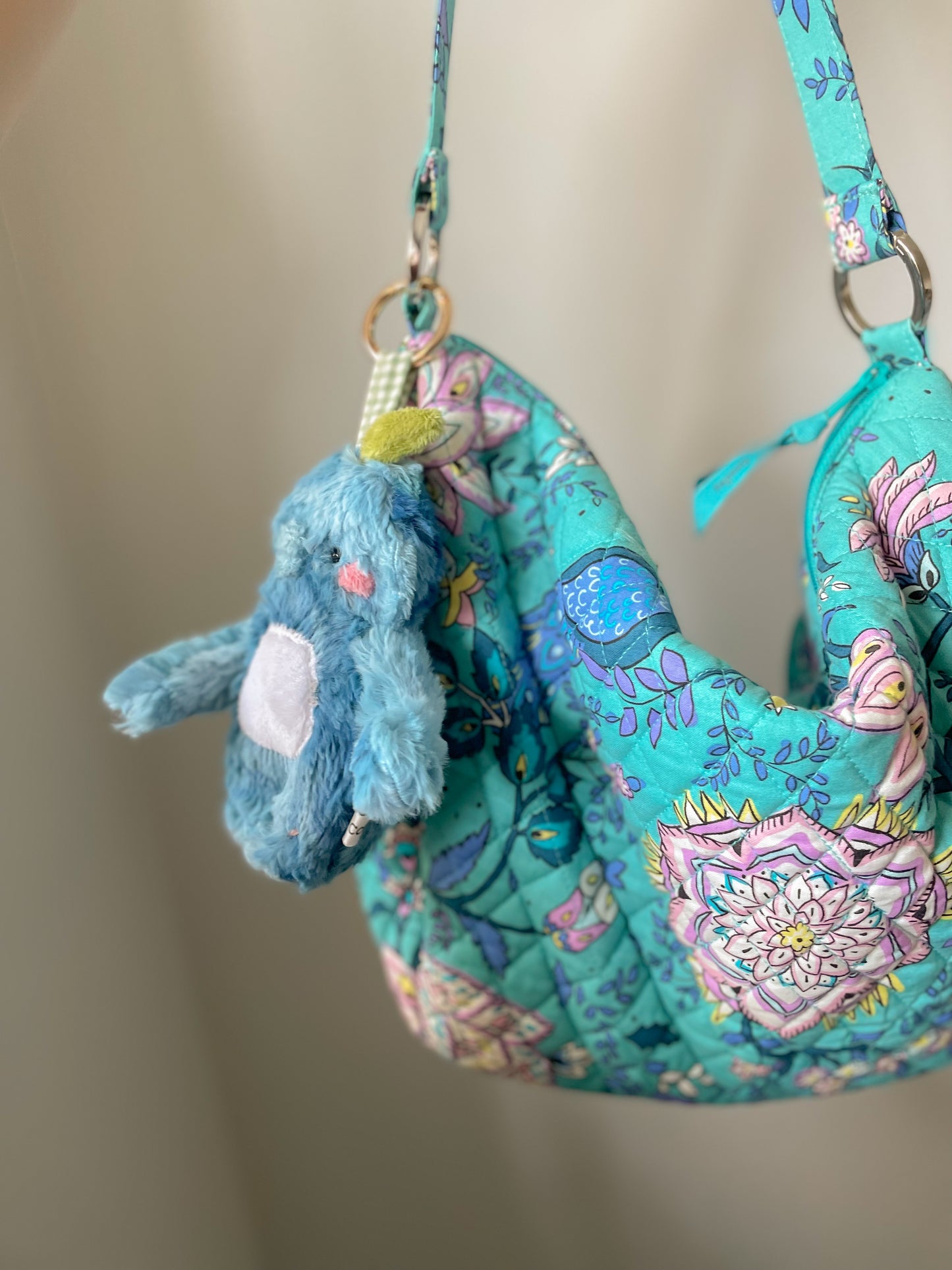 Plush Blueberry Pufferfish Pendant