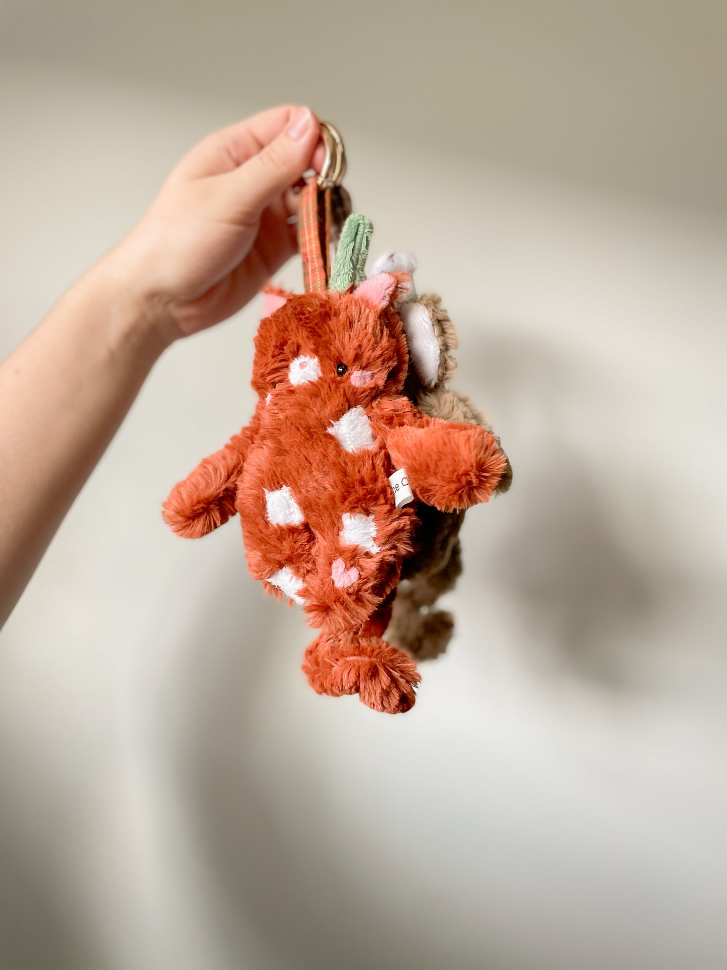 Caramel Iced Coffee Cat Plush Pendant
