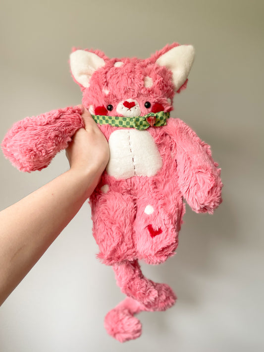 Custard the Strawberry Shortcake Cat (OOAK)