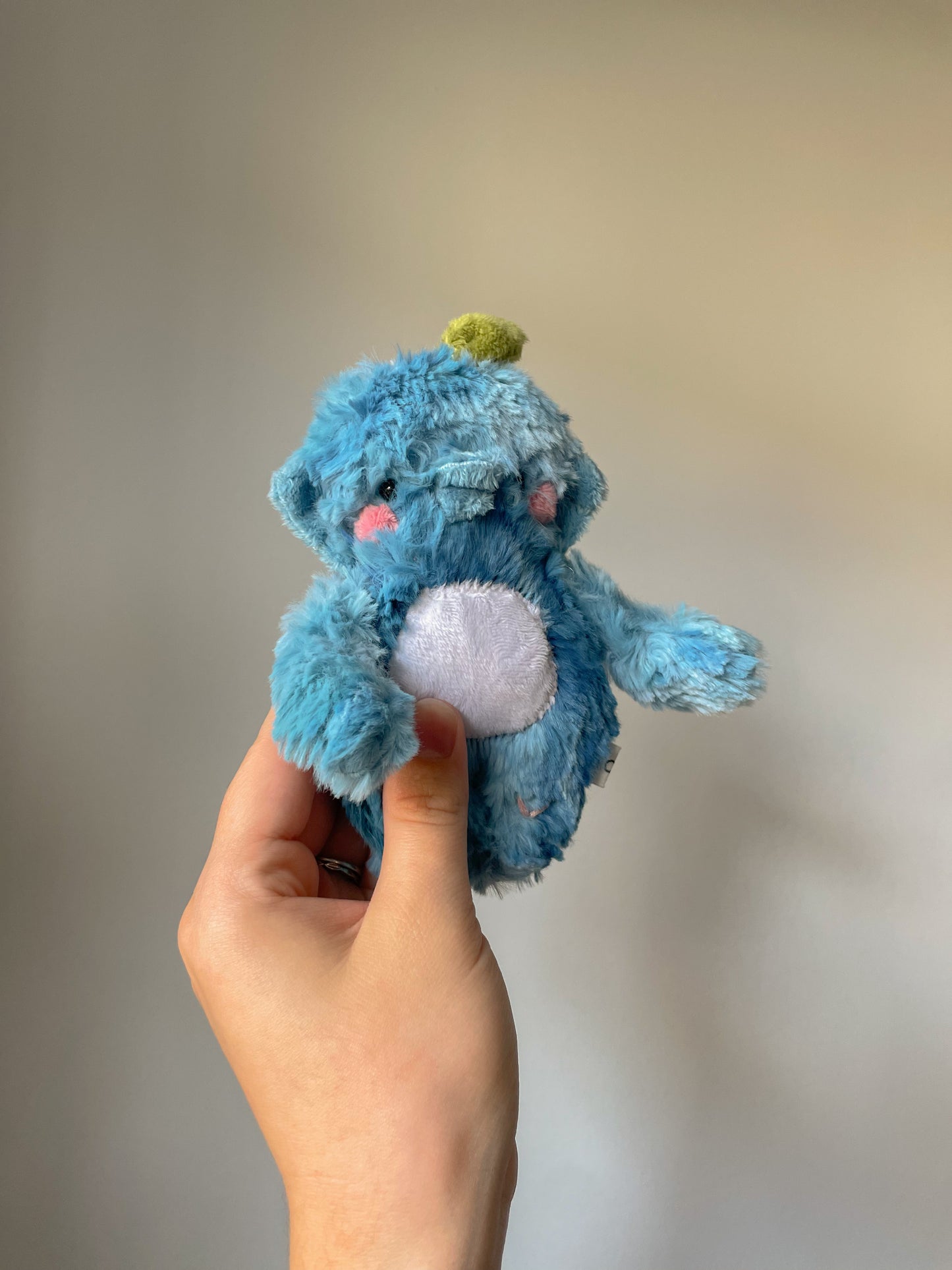 Plush Blueberry Pufferfish Pendant